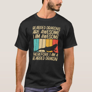 Camiseta Dragão De Barba legal Para Homens Mulheres Répteis