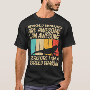 Camiseta Dragão De Barba legal Para Homens Mulheres Répteis