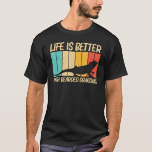 Camiseta Dragão De Barba legal Para Homens Mulheres Répteis