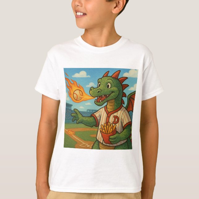 Camiseta Dragão de beisebol (Frente)