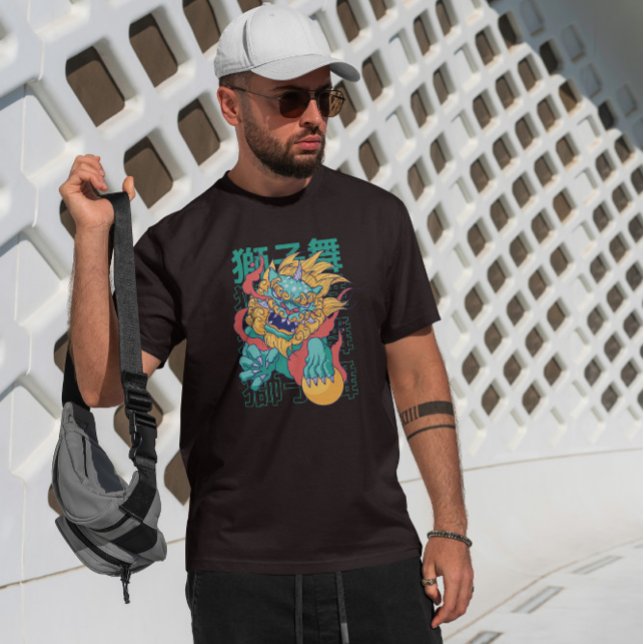 Camiseta Dragão de Cães Chinês (Criador carregado)