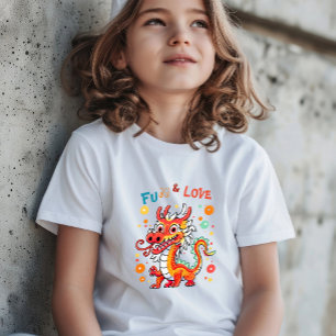 Camiseta Dragão de Cartonagem Chinês Ano Novo Presente para