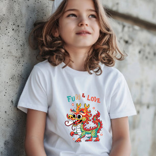 Camiseta Dragão de Cartonagem Chinês Ano Novo Presente para