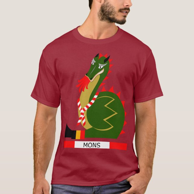 Camiseta Dragão de Doudou 2025 Ducasse em Mons (Frente)