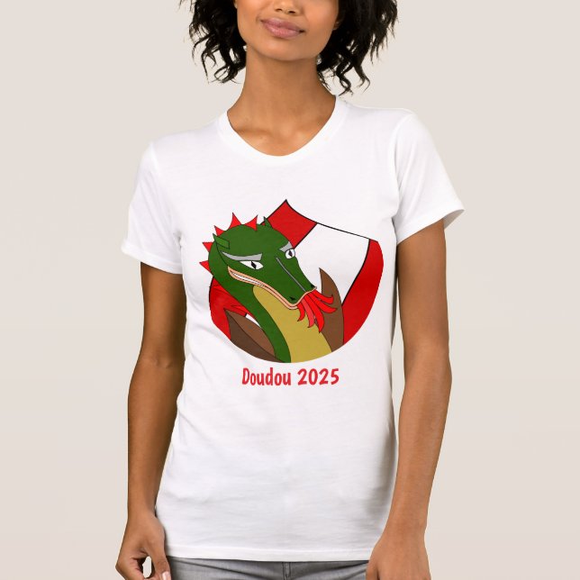Camiseta Dragão de Doudou 2025 em Mons, Bélgica (Frente)