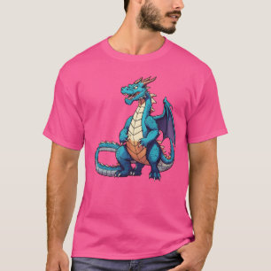 Camiseta Dragão de Estilo de grafite - Humor Cartoonista Te
