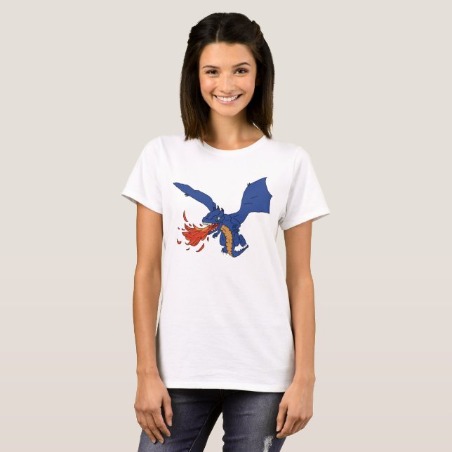 Camiseta Dragão de fogo (Frente Completa)