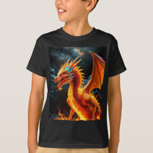 Camiseta Dragão de Fogo e Gelo