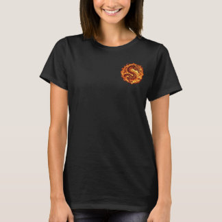 Camiseta Dragão de Fogo Laranja Flamejante Presente para ho
