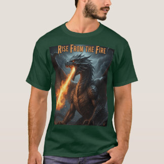 Camiseta Dragão de Fogo Lendário – Motivação de Ascensão e