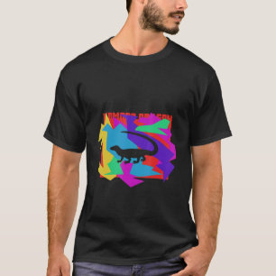 Camiseta Dragão de Komodo Animal Puzzle Mosaico