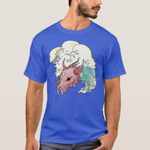 Camiseta Dragão de Ondas Asiático