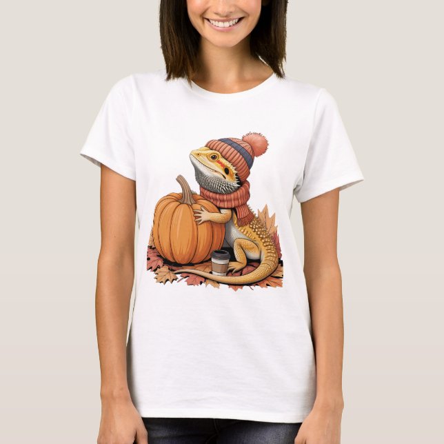 Camiseta Dragão de Queda com Arte de Pumpkin (Frente)