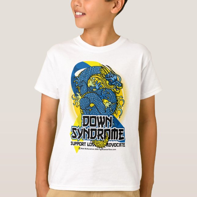 Camiseta Dragão de Síndrome de Down (Frente)