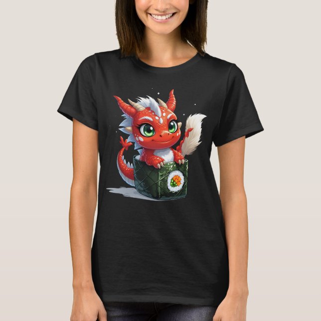 Camiseta Dragão de sushi (Frente)
