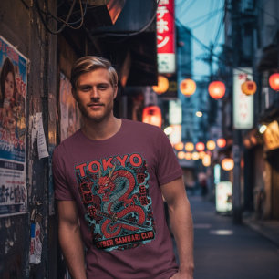 Camiseta Dragão de Tóquio Japão Estilo Gráfico Anime