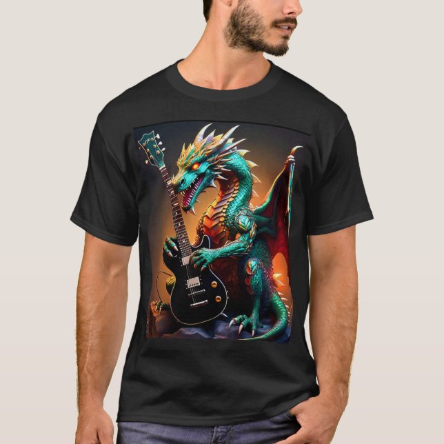 Camiseta Dragão de Violão (Frente)