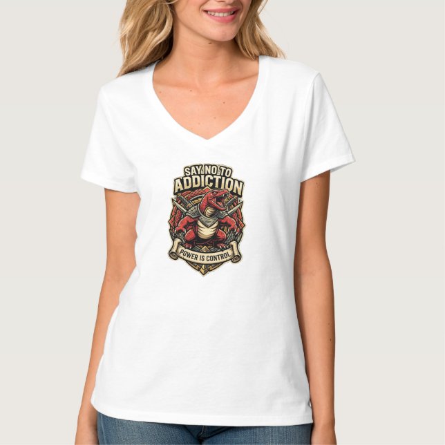 Camiseta Dragão Diga Não ao Vício (Frente)