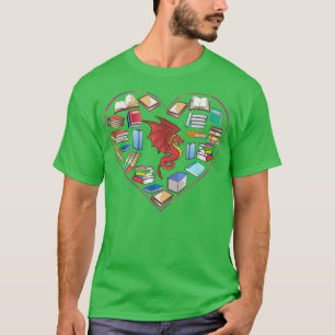 Camiseta Dragão do Amor e Leitura Livro Dragão do Livro em