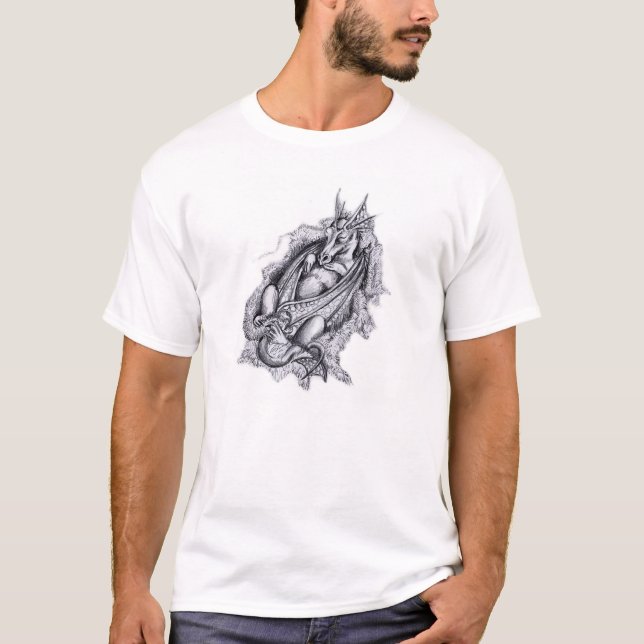 Camiseta Dragão do bebê do sono (Frente)