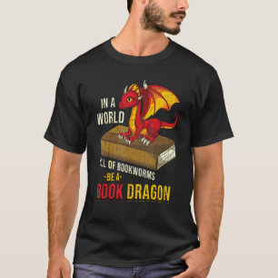 Camiseta Dragão do livro de leitura animal de linhagem bibl
