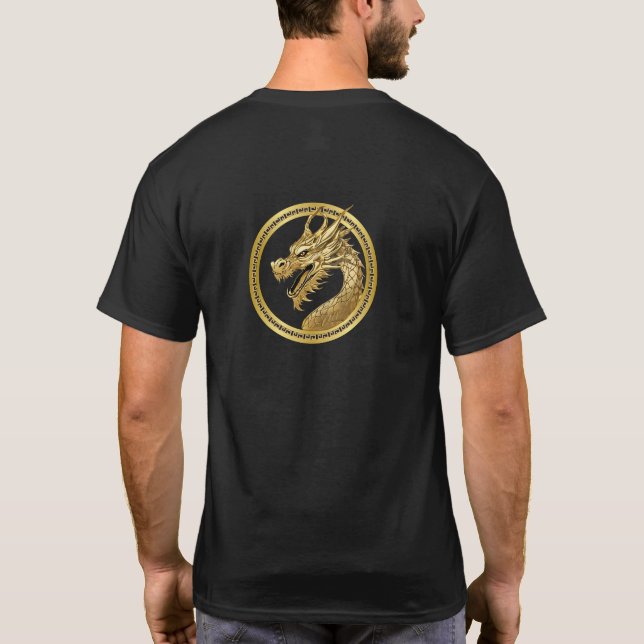 Camiseta Dragão Dourado- (Verso)