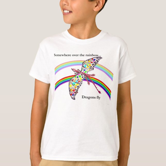 Camiseta Dragão e Arco-íris (Frente)