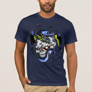 Camiseta Dragão e crânio