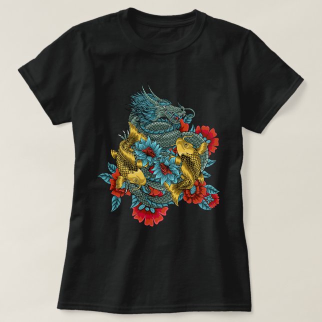 Camiseta Dragão e Kois (Frente do Design)