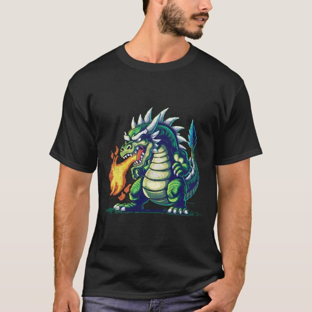 Camiseta Dragão em chamas (Frente)