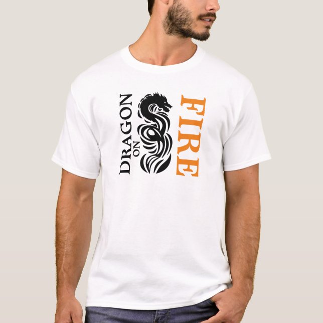 Camiseta Dragão em Fogo (Frente)