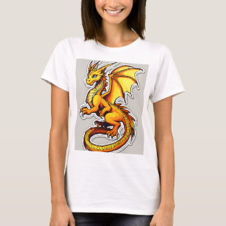 Camiseta Dragão Emblema T-Shirt - Solte Seu Incêndio Intern
