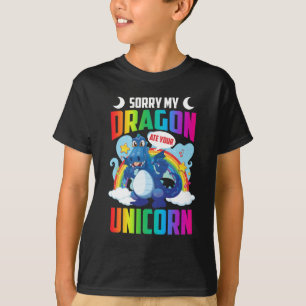 Camiseta Dragão Engraçado come Unicorn