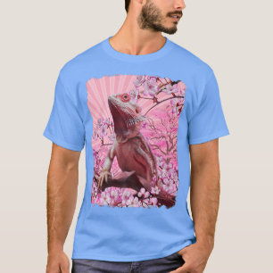 Camiseta Dragão Estético Rosa Sakura Cherry Blosso
