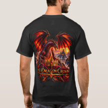 Camiseta Dragão Fantasia Coroa de Dragão de Fogo