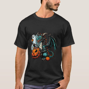 Camiseta Dragão Fantasma Assustador do Halloween Saco de Do
