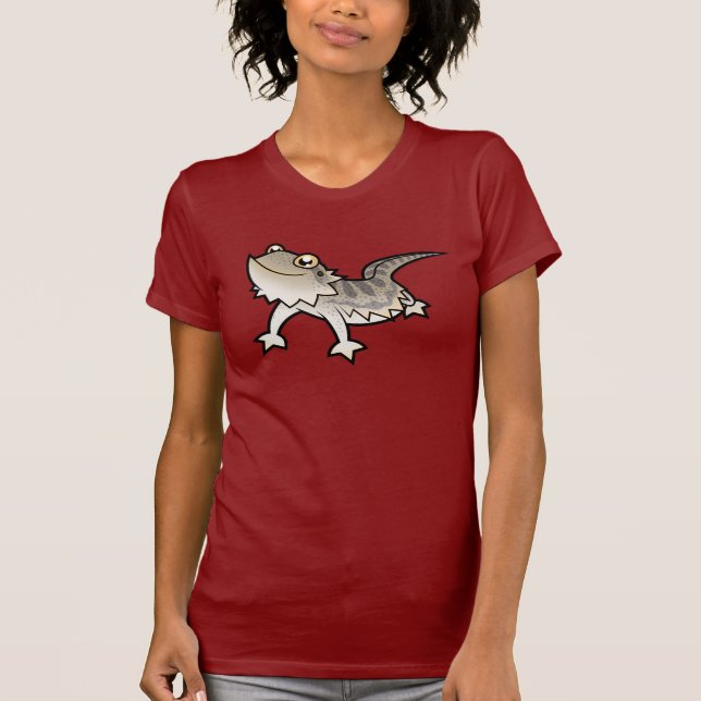 Camiseta Dragão farpado dos desenhos animados/dragão de (Frente)