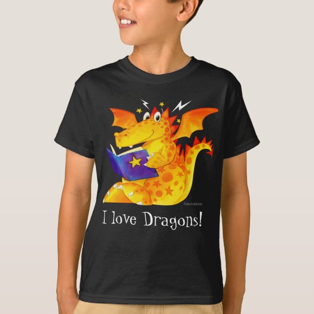 Camiseta Dragão feito sob encomenda do Dia das Bruxas (Frente)
