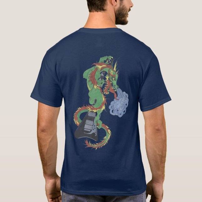 Camiseta Dragão furioso Violão (Verso)