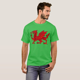 Camiseta Dragão galês com efeito bisel