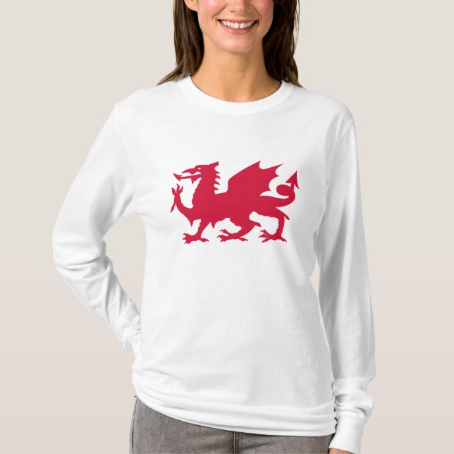 Camiseta Dragão Galês Vermelho (Frente)