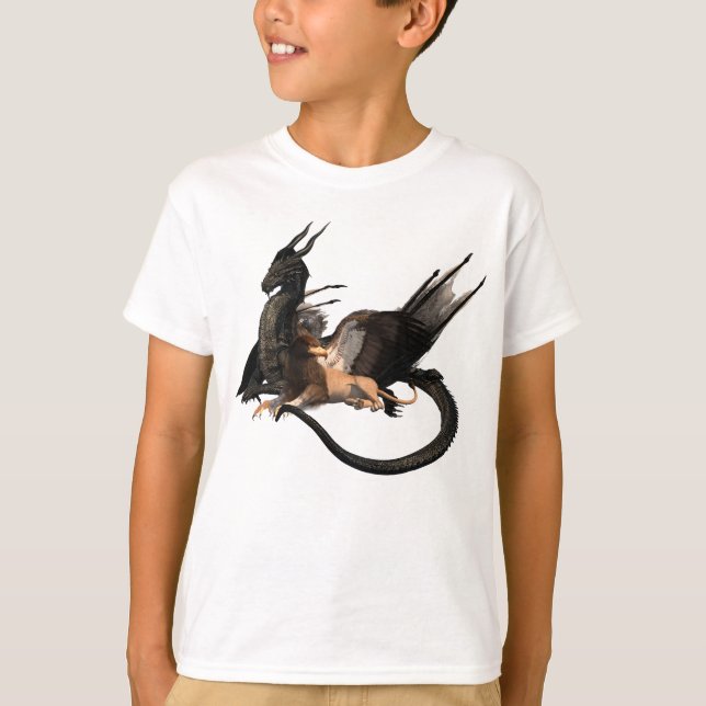 Camiseta Dragão Grifo Criaturas Mitológicas (Frente)