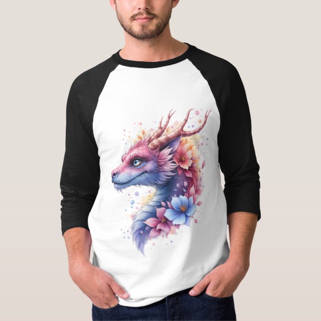 Camiseta Dragão Guardião Gentil.  (Frente)