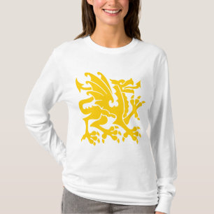 Camiseta Dragão heráldico 01 - âmbar