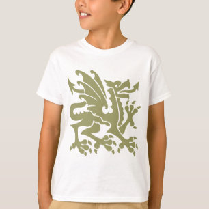 Camiseta Dragão heráldico 01 - Khaki