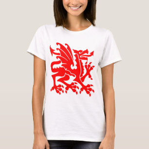 Camiseta Dragão Heráldico 01 - Vermelho