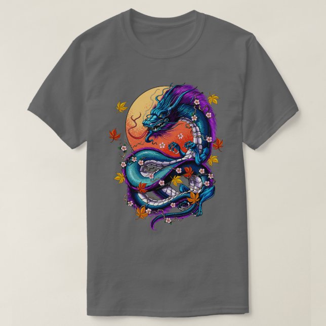 Camiseta Dragão Japonês (Frente do Design)