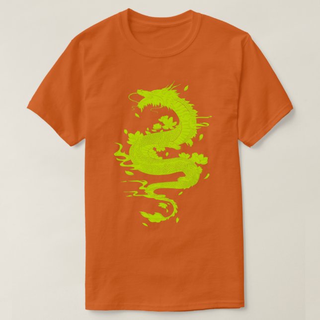 Camiseta Dragão japonês12 (Frente do Design)