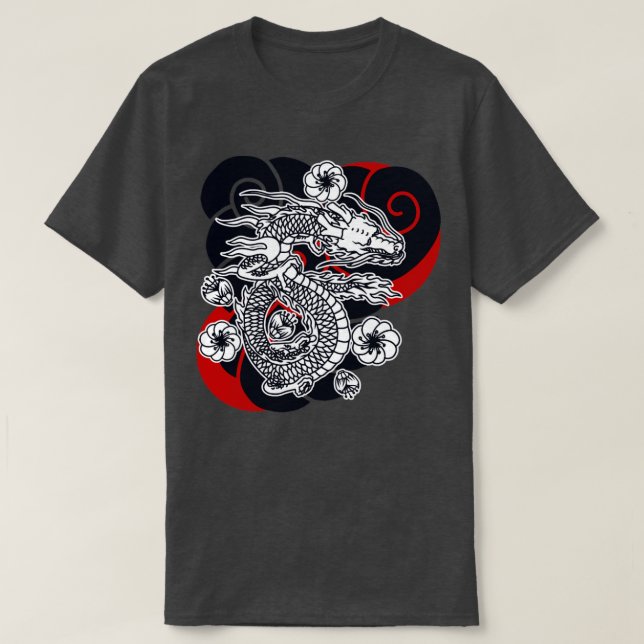 Camiseta Dragão japonês17 (Frente do Design)