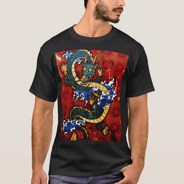Camiseta Dragão Japonês - Boa Fortuna (Frente)